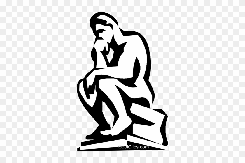 clipart of the thinker statue location