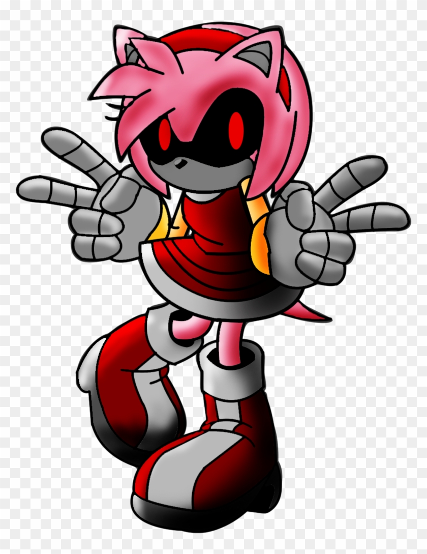 Mecha Amy Rose By Lugia61617 - Amy Rose Roboticized - Free Transparent 