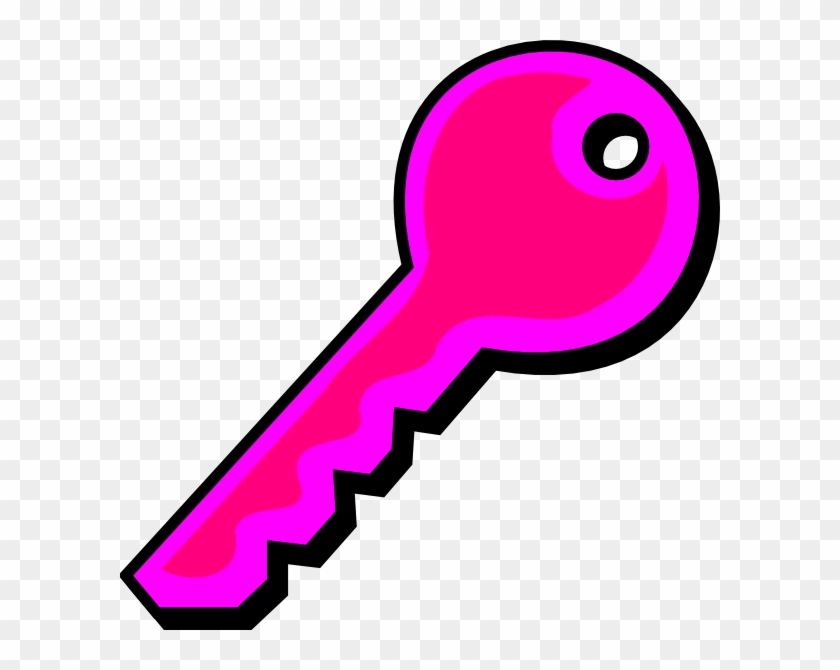 Pink Key Clipart Free #1076574