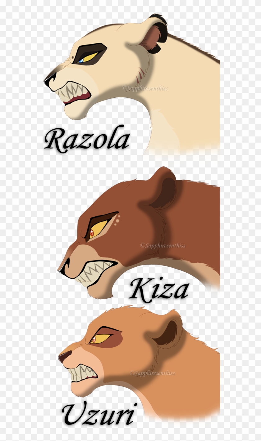 Angry Lions Headshots By Sapphiresenthiss - Digital Art #1078009