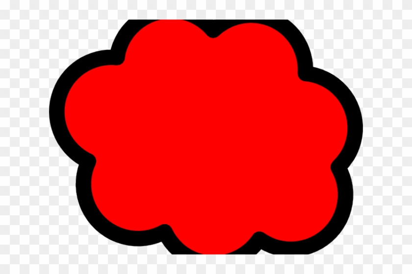 Red Cloud Clipart Vector - Red Cloud Clipart Vector #1078261