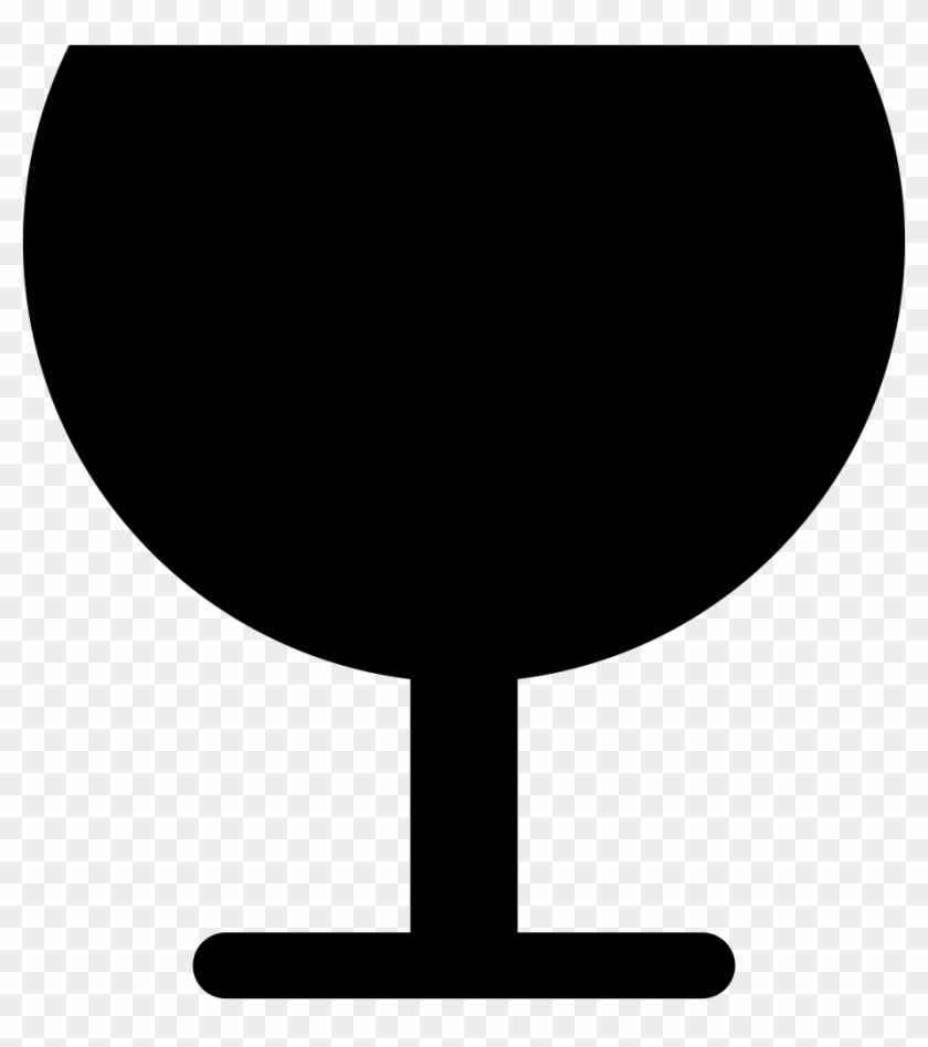 Glass Black Shape For Wine Comments - Black Wine Glass Vector #1080403