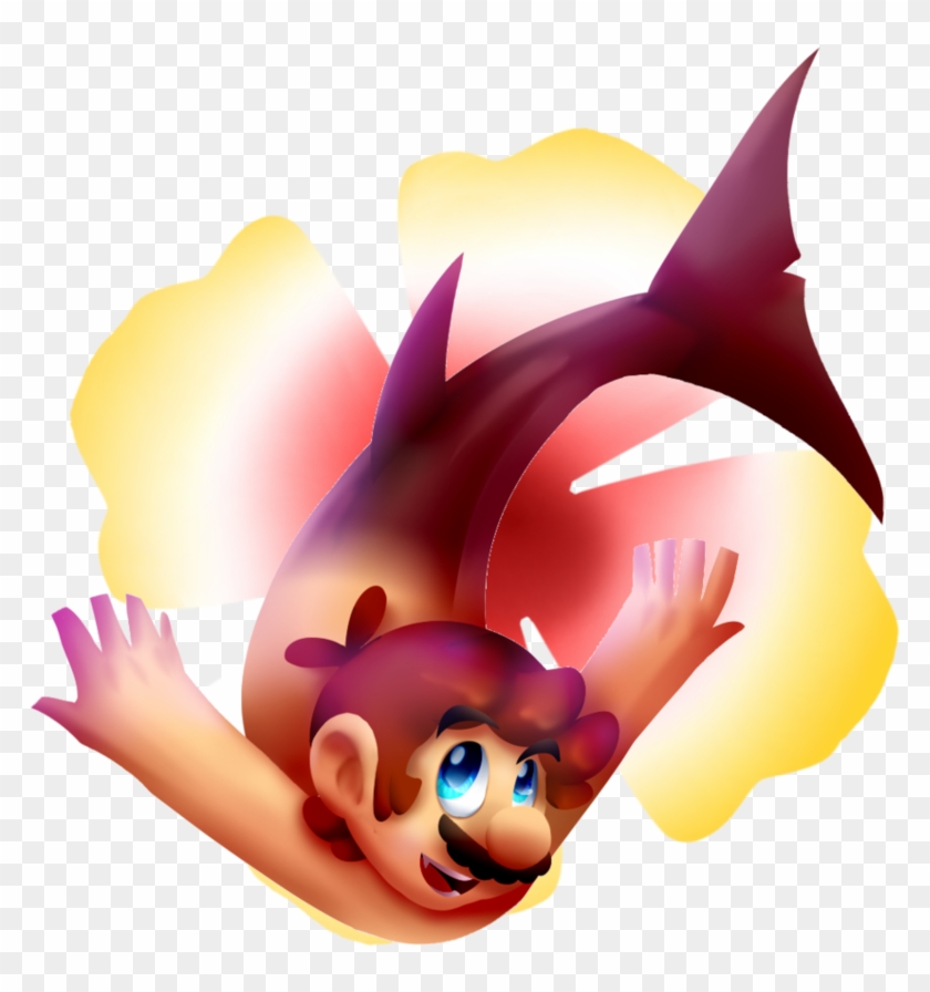 Shark Mario By Baconbloodfire - Cartoon #1081721