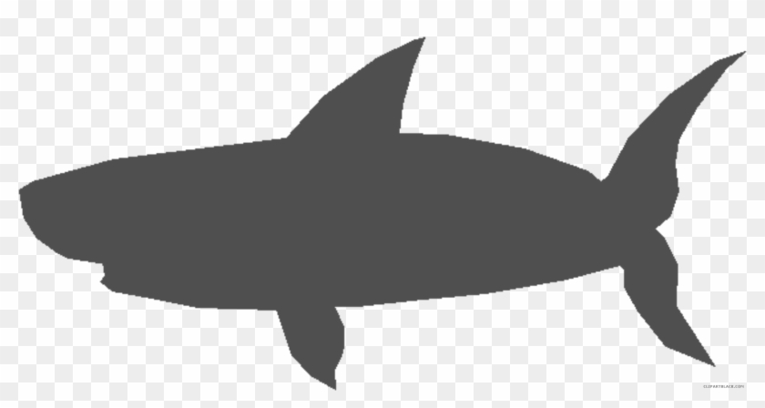 Impressive Shark Animal Free Black White Clipart Images - Shark #1081724