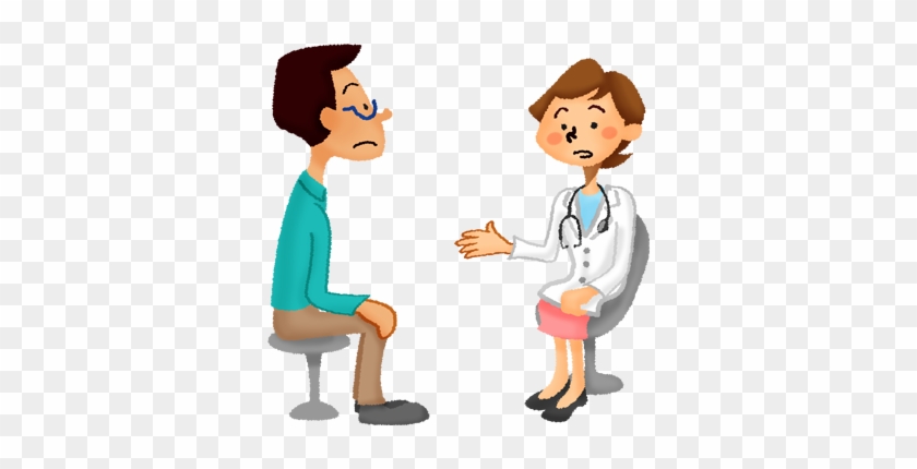doctor patient consultation cartoon