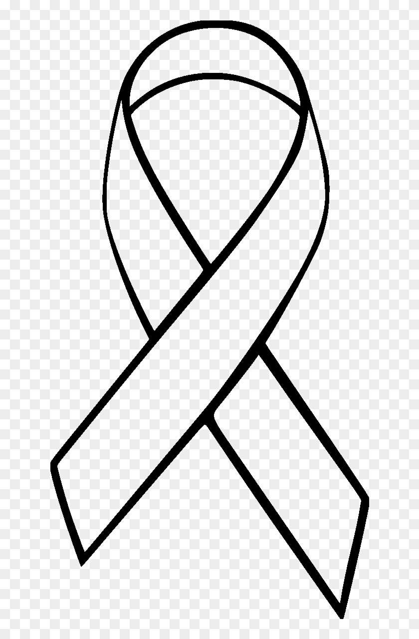 Printable Cancer Ribbon Outline