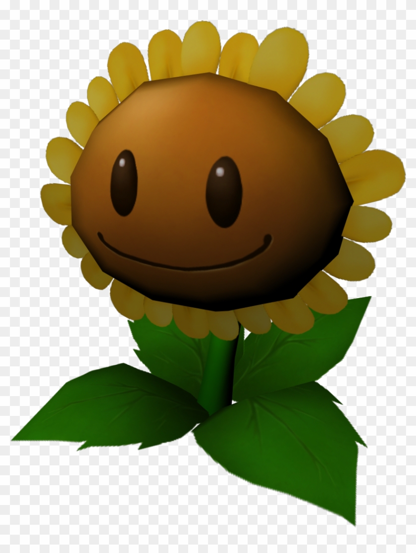 3d Sunflower Model - Plants Vs. Zombies - Free Transparent PNG Clipart  Images Download