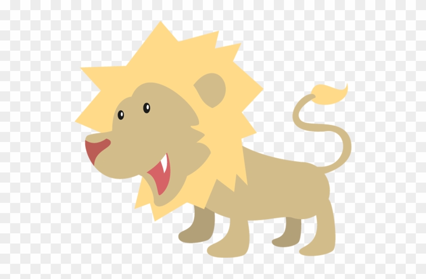 Happy Lion Cartoon - Lion Cartoon Png #1087791