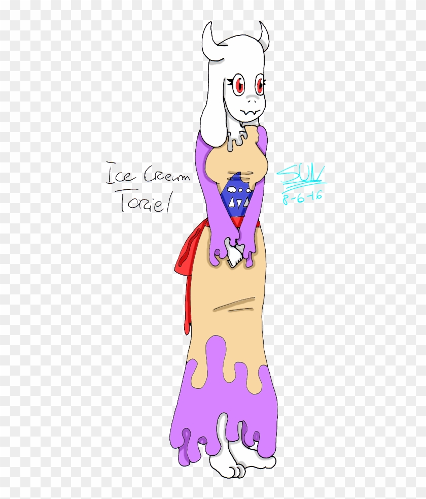 Ice Cream Toriel By Vanessa Sana Doodles - Cartoon #1088196