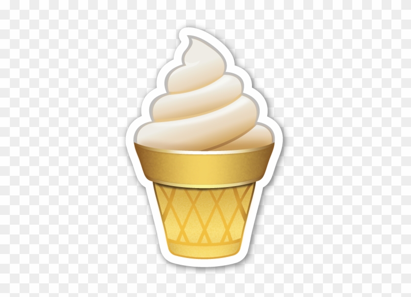 Наклейка Ice Cream Png Ice Cream Emoji Png Free Transparent PNG