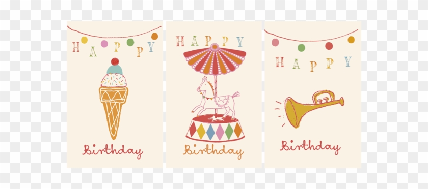 Maileg- Happy Birthday Cards - Greeting Card #1088347