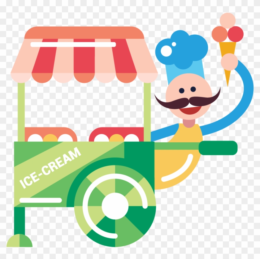 卡通冰淇淋车子 - Ice Cream #1088966