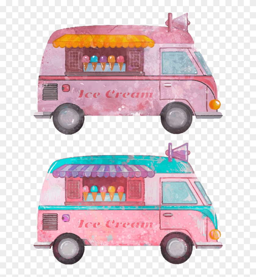 推荐给你关于卡通车辆的素材 - Ice Cream Van #1089076
