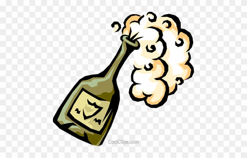 champagne popping clipart
