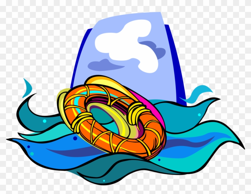 Vector Illustration Of Lifebuoy Ring Lifesaver Life - Vector Illustration Of Lifebuoy Ring Lifesaver Life #1090810