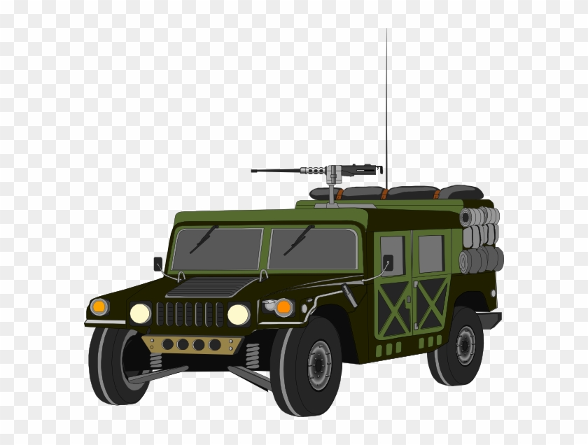 Hummer Improvised Clip Art At Clker - Humvee Transparent #1090896