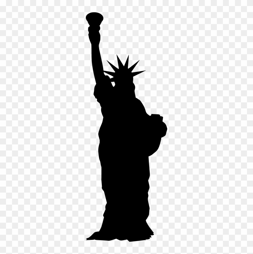 Medium Image - Statue Of Liberty Black - Free Transparent PNG Clipart ...