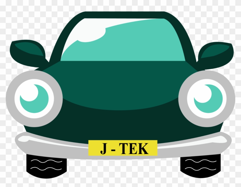 Cartoon Car With J-tek Number Plate - Cartoon Car With J-tek Number Plate #1093093