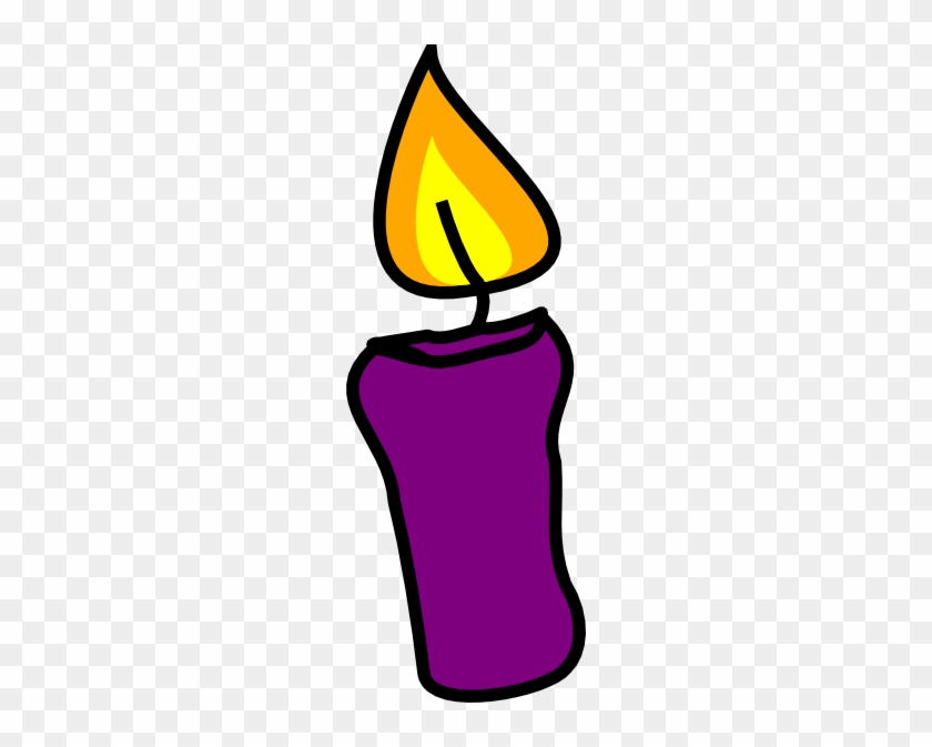 Purple Advent Candle Clipart #1093185