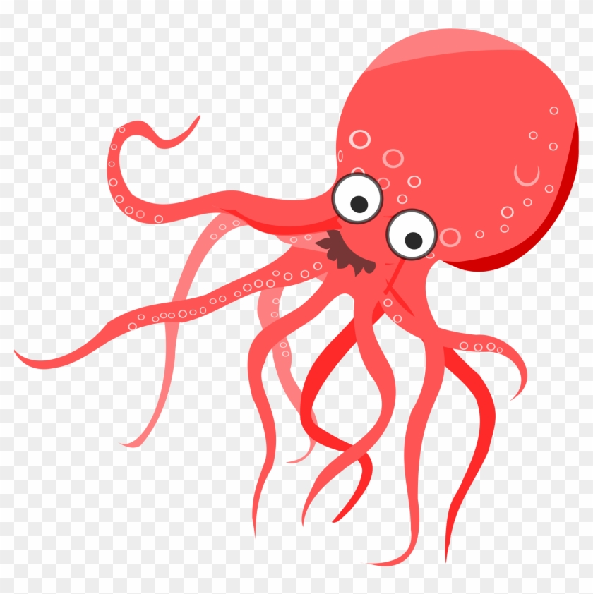 Cartoon Octopus 3 - Octopus Clipart #1094583