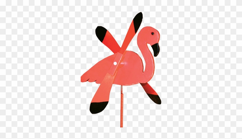 Whirlyflamingo - Amish Made Whirlybird Yard Decoration, Flamingo #1094651