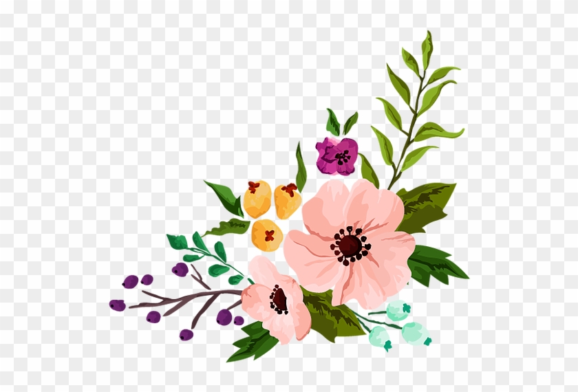 The Garden Of Eden - Pink Floral Clip Art #1095532