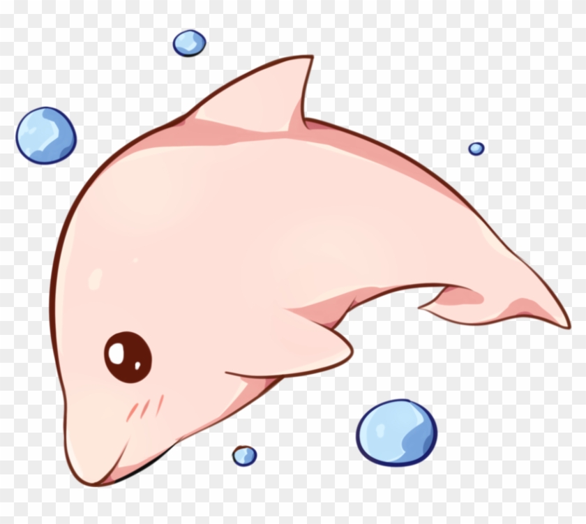 Kawaii Dolphin By Dessineka On Deviantart - Clip Art #1096213