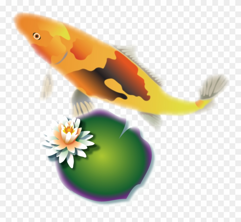 Orange Koi - Orange/brown/geen, Shadow - Koi #1096563