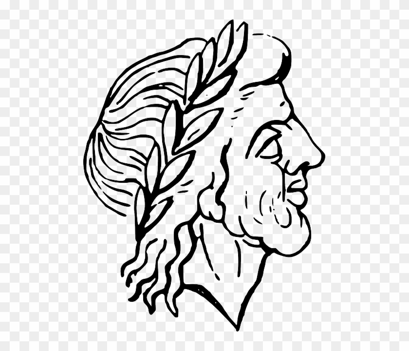 Cartoon Head, Outline, People, Man, Face, Person, Cartoon - Ancient Roman Clip Art #1097098