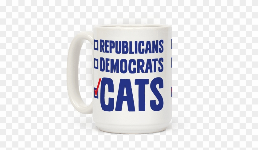 Republicans Democrats Cats Mug $15 - Mug #1098218