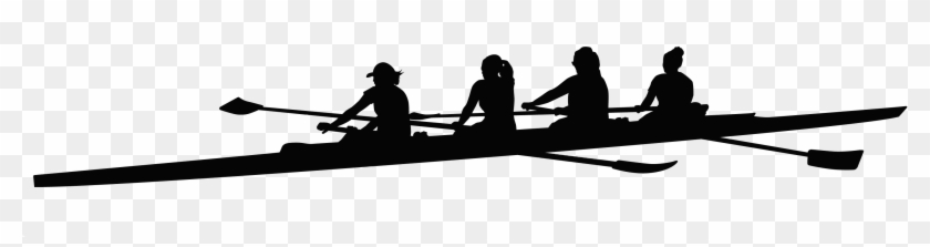 Rowing Team Silhouette Png - Rowing Png #1100383