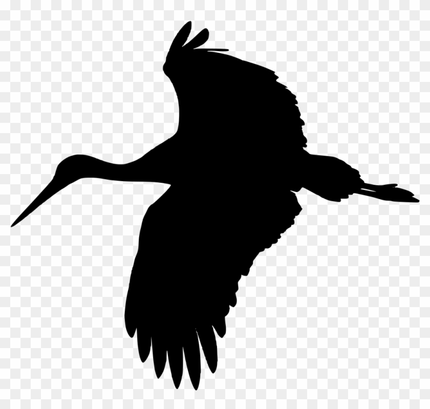 File - Stork Silhouette - Svg - Stork Silhouette #1100398