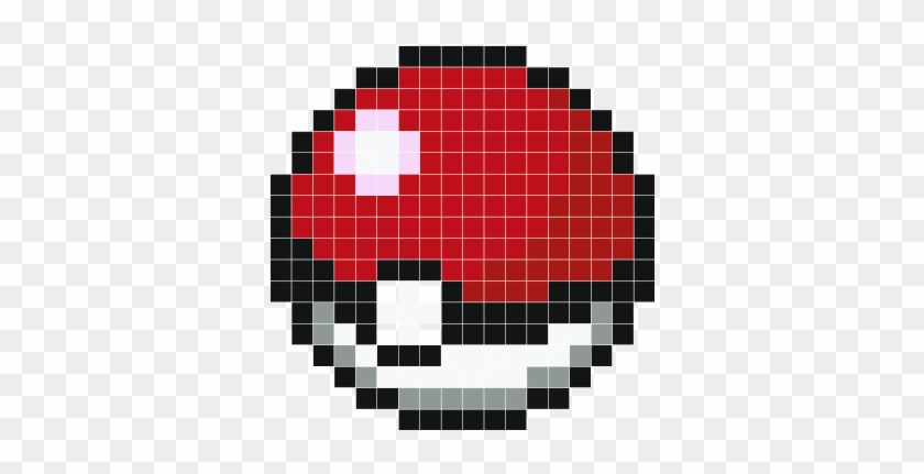 pokeball pixel grid