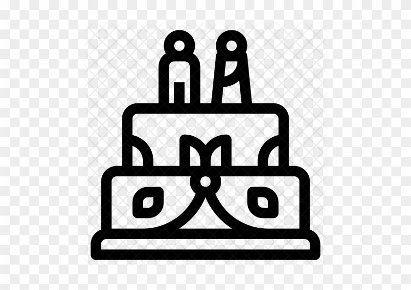 Wedding Cake Icon - Vector Graphics #1101334