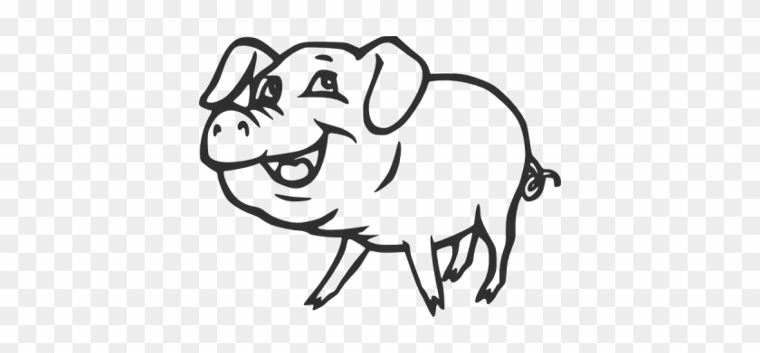 Smiling Pig Clip Art At Clker Com Vector Clip Art Online - Pork Cartoon ...