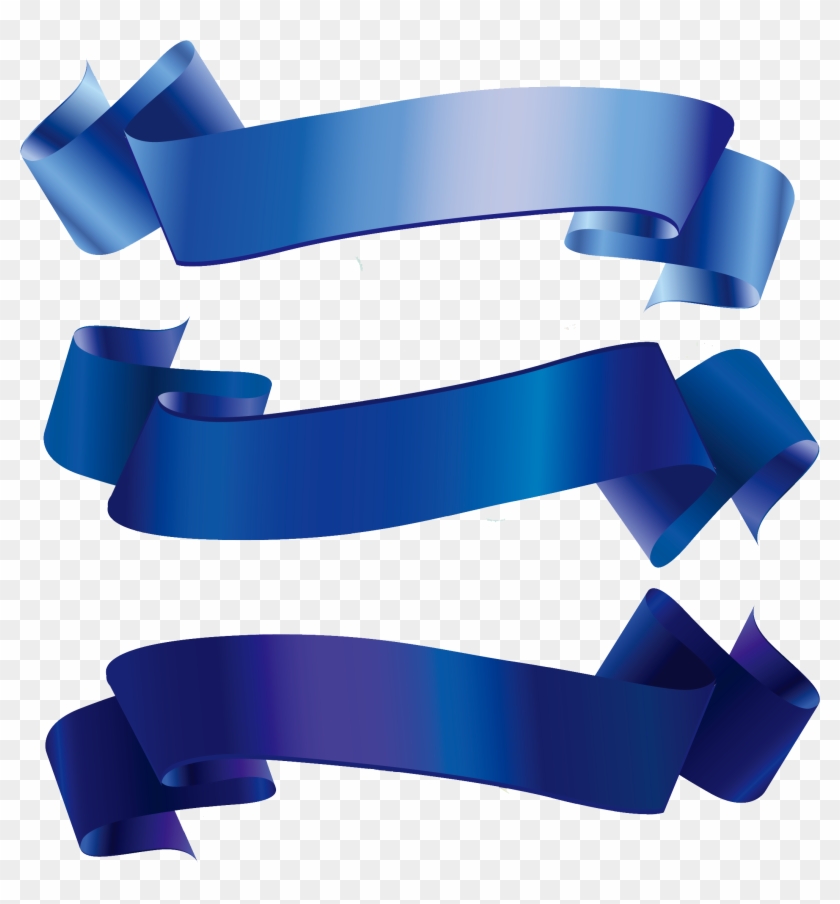 Blue Ribbon Clip Art - Ribbon Banner Vector Png - Free Transparent PNG ...