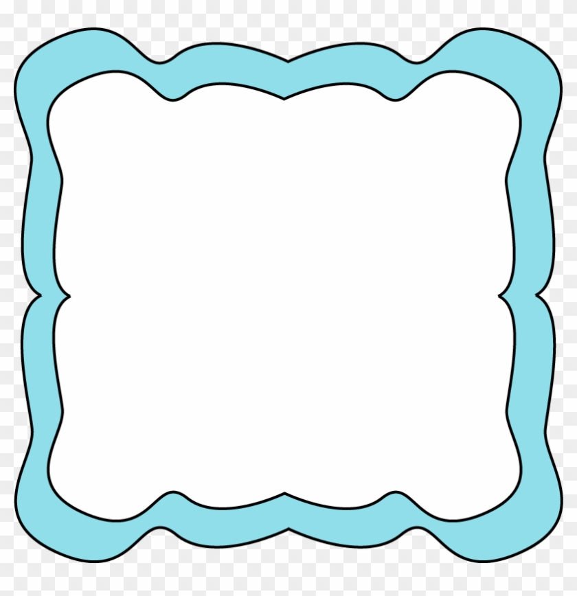 Pink Fancy Borders Clipart - Light Blue Picture Frame - Free ...