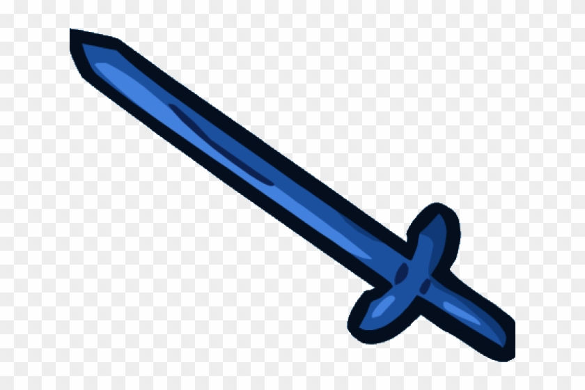 Swords Clipart Plastic - Blue Sword Png #1105403