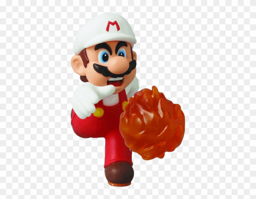 Fire Mario 6cm Mini-figure - New Super Mario Bros U Mario #1106473