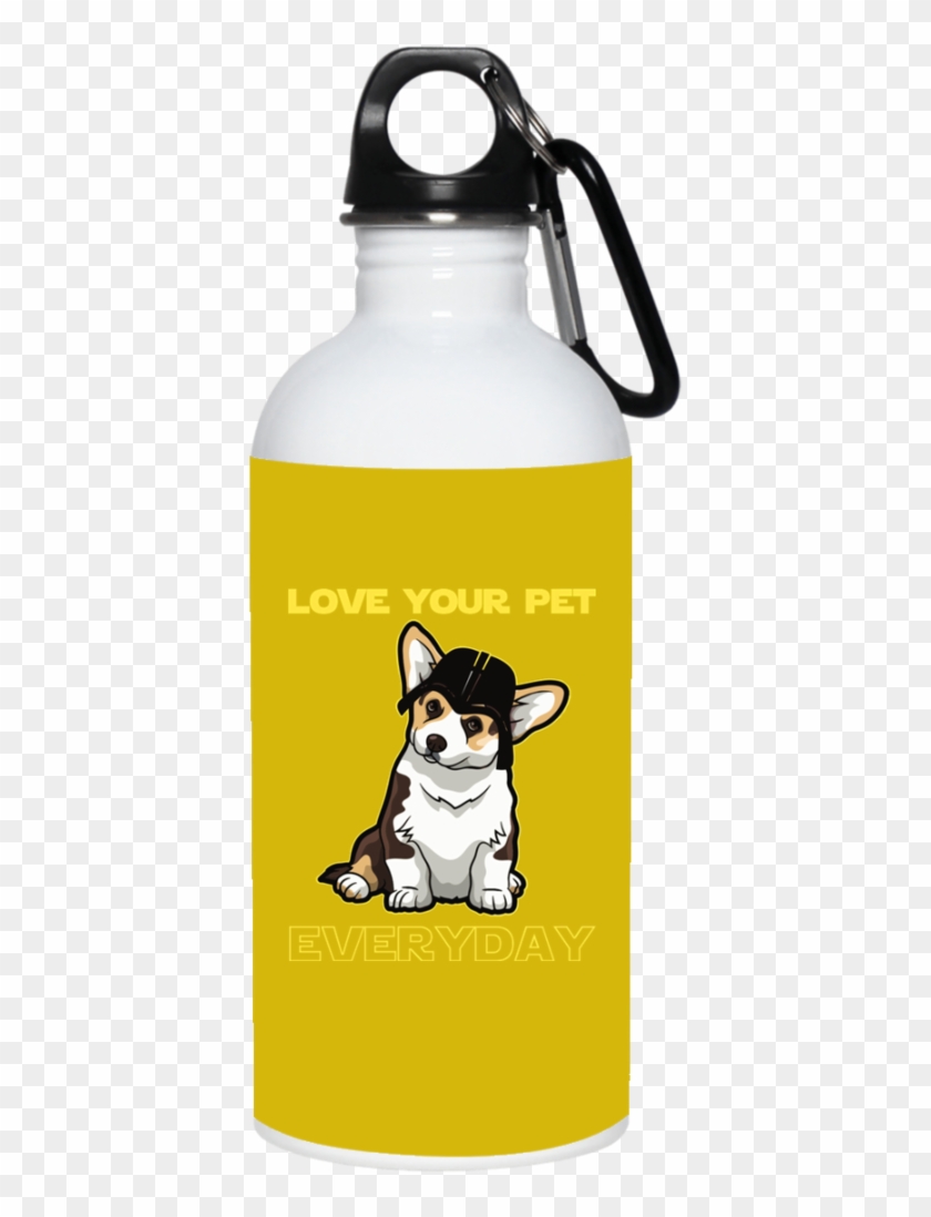 Nice Corgi Mugs - Husband Water Bottle, I Love My Wife More Than Pinball #1108898