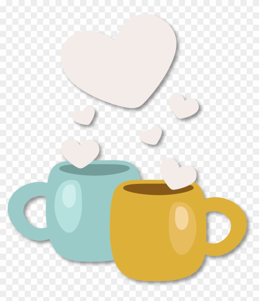 Qixi Festival Coffee Cup Clip Art - Heart #1111367