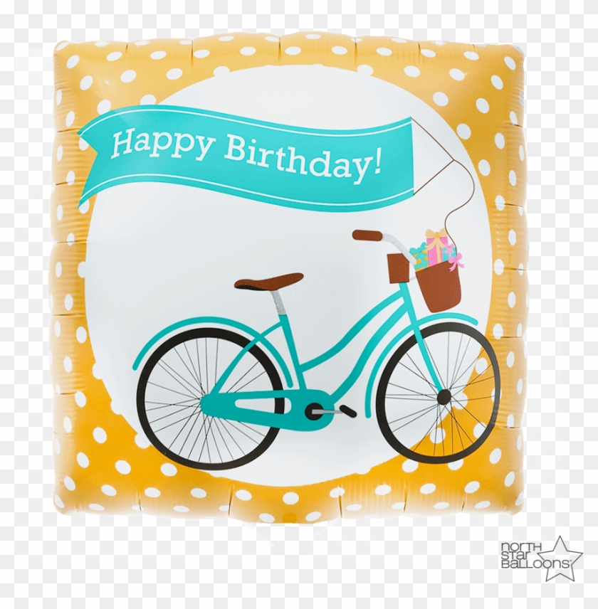 Birthday Bike Banner 18 In - Birthday Bike Banner 18 In #1111590