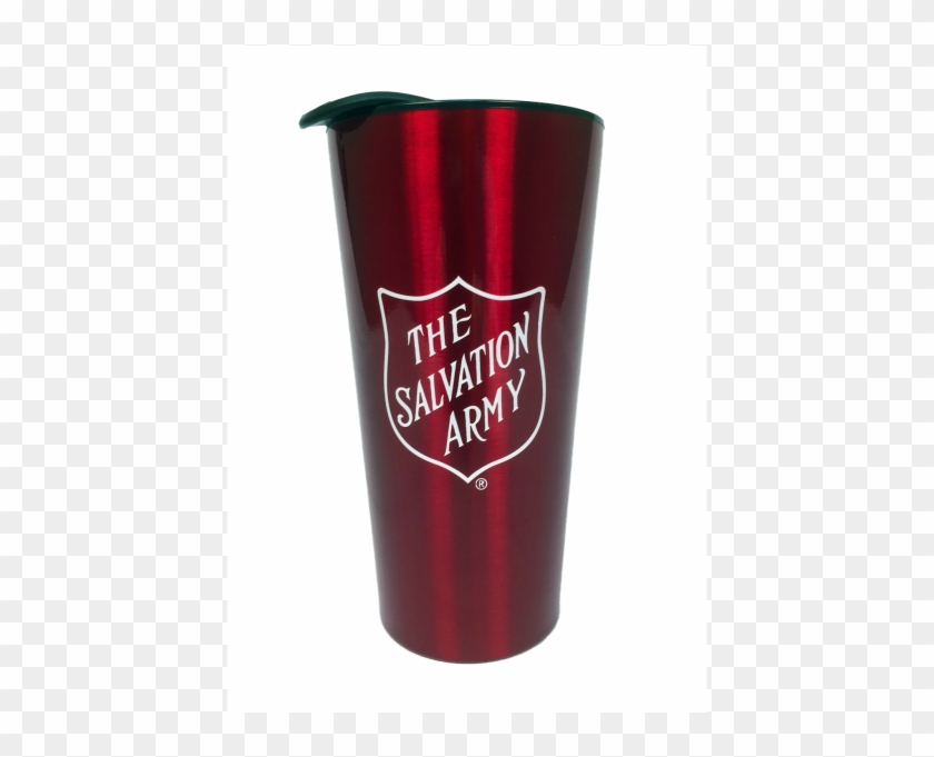 Red Travel Mug With Shield - Salvation Army #1112282