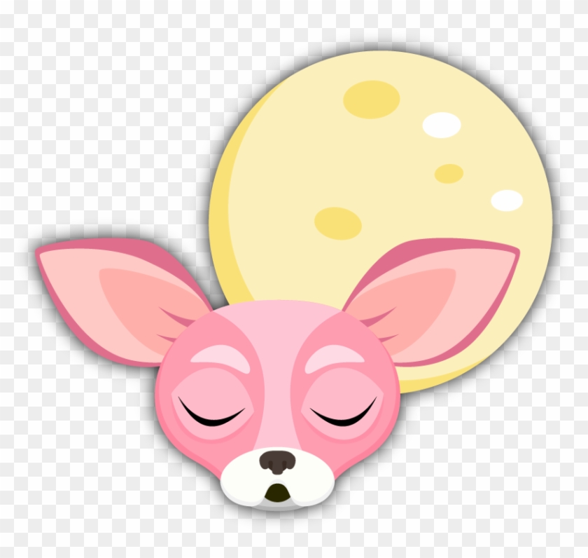 Pink Valentine's Chihuahua Emoji Stickers - Cartoon #1115785