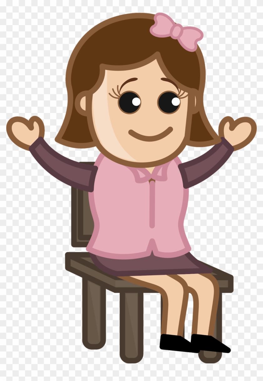 All's Well That Ends Well, Right - Girl On Chair Clipart #1118636