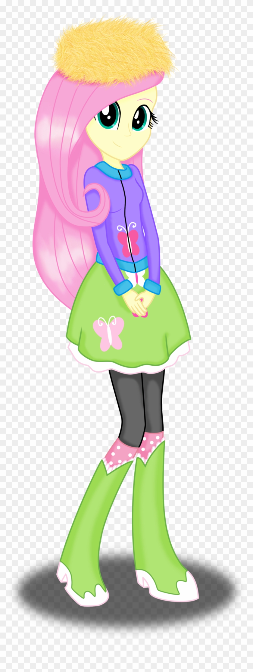 Fur Hat Fluttershy By Deannaphantom13 Fur Hat Fluttershy - Illustration #1119013