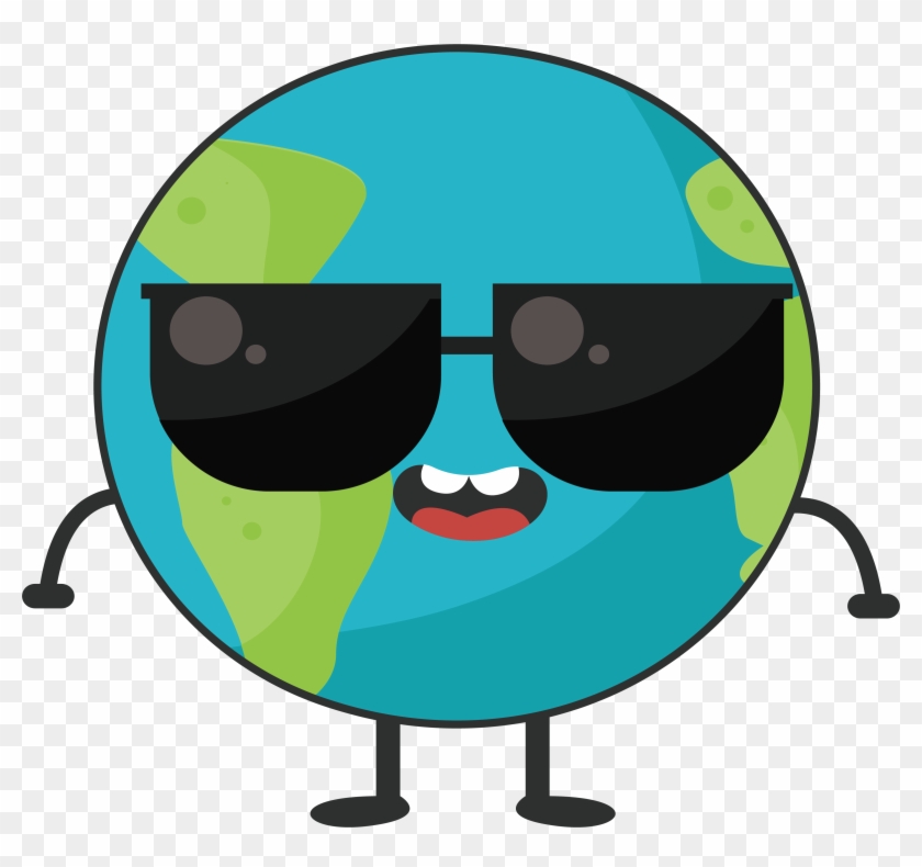 Sunglasses In The Earth - Vector Graphics #1119782