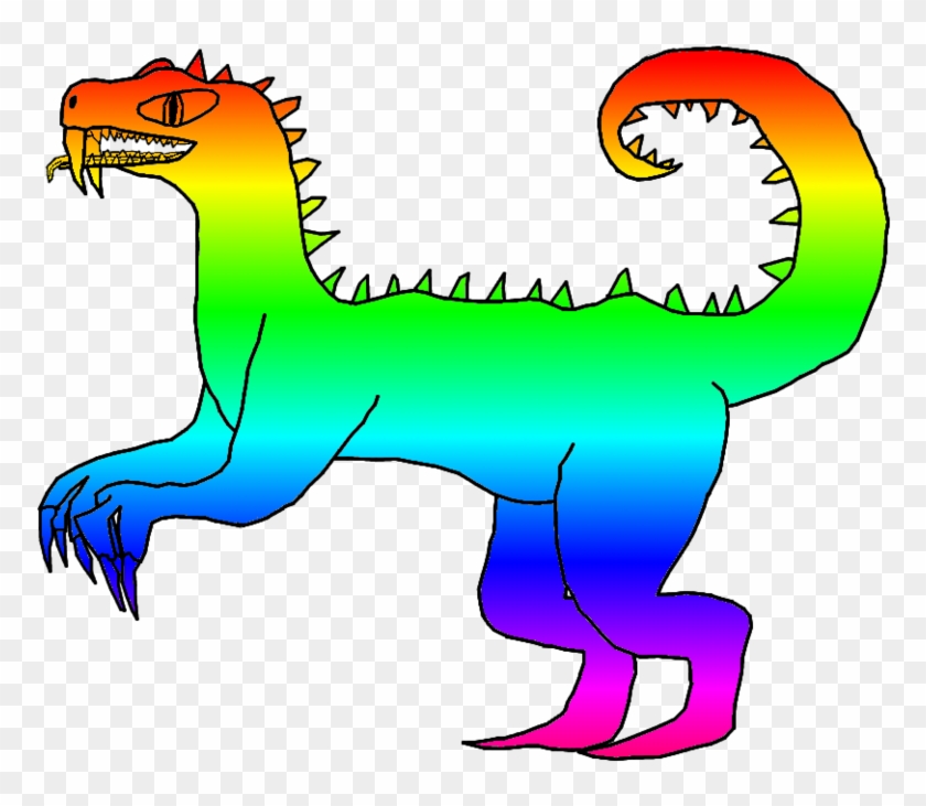 Drep The Rainbow Dinosaur By Iloveaboy2 - Rainbow Dinosaur Png #1121706