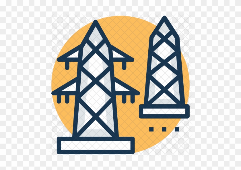 Utility Pole Icon - Transmission Tower #1122571