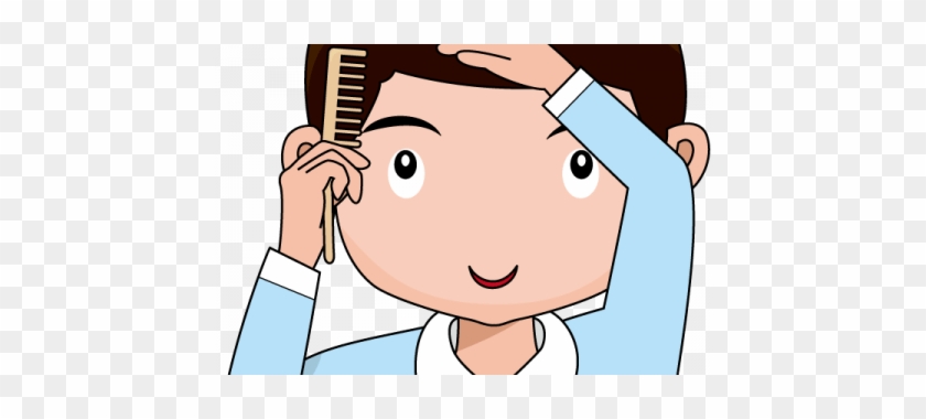 combing hair clip art